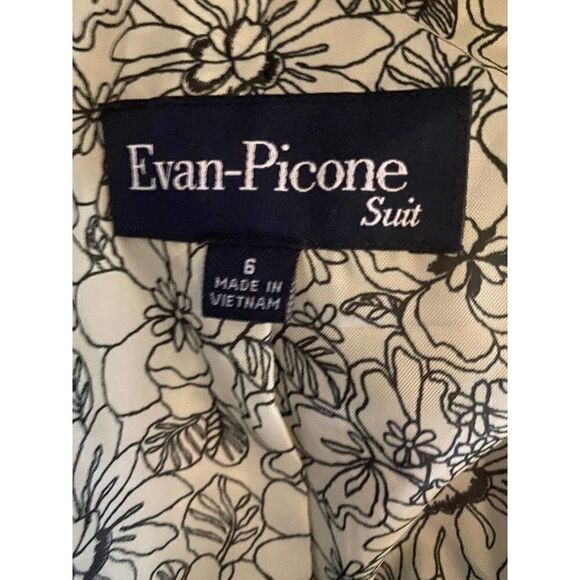 90s-Looking Evan-Picone Blazer w/ Shoulder Pads - Sz 6 - Picture 5 of 7